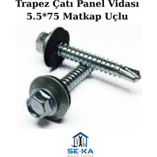Seka Hand Tools Trapez Çatı Panel Vidası 5.5*75 Matkap Uçlu 500 Adet