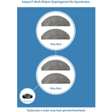 Şımart Katya P Akıllı Robot Süpürge Mop Bezi 4 Adet