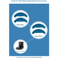 Şımart Katya V+ Akıllı Robot Süpürge Mop Bezi 4 Adet