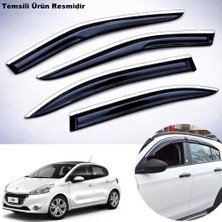 Caraks Peugeot 208 Mügen Cam Rüzgarlığı ( Abs Krom Nikelajlı ) Cam Rüzgarlığı Hb 2012-2019 Arası 4 Lü Set