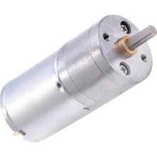 Emay Center 6V 25MM Dc Gearbox Motor 16 Rpm Yüksek Torklu Redüktörlü Motor