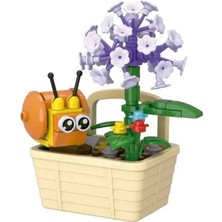 Dekoratif Mini Blok Parça Flowers Serisi Yapı Blokları