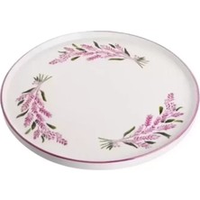 Herşey Trend Herşeytrend Lila Lavantalı Servis Tabağı 1 Adet ROYALEKS-BLS2351