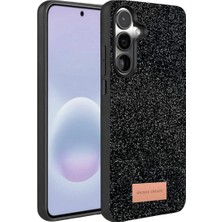 LTG Nova Onegif Galaxy A57 5g Bright Simli Kapak - Siyah