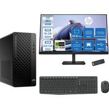 Hp Prodesk 2 Tower G1I Intel I5 14500  Up To 5,0ghz 16GB Ddr5 512GB SSD 4GB/GT1030  Freedos Mini Tower +23.8 100HZ Monitör Masaüstü Bilgisayar 24B6YE4ET21F02+ZETTAUSBBELLEK