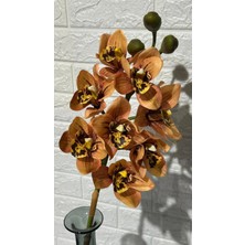 Green Eye Yapay Sipidyum Orkide Hardal 80 cm