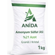 Amonyum Sülfat (As) %21 Azot 1kg. Granül / Kristal