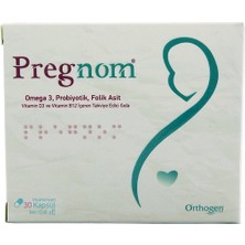 Orthogen Pregnom Omega 3 Folic Asit 30 Kapsül