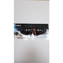 Poblex 3D Uyku Maskesi Kırmızı + Kulak Tıkacı