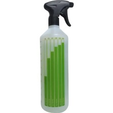 Fra-Ber Kimyasal Dayanıklı Ölçekli İthal Sprey Başlıklı Şişe (Yeşil) - 1000 ml