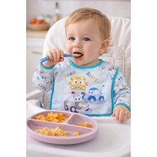 Pico Baby Bebek Araba Desenli Su Geçirmez Uzun Kollu Mama ve Etkinlik Önlüğü