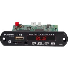 Uravas Store Magicvoice Mp5 Usb-Sd-Mmc-Bluetooth 12V-500MA Kumandalı Çevirici Dijital Video Player Board