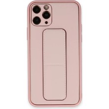 Uravas Store Iphone 11 Kılıf Coco Deri Standlı Kapak - Pembe
