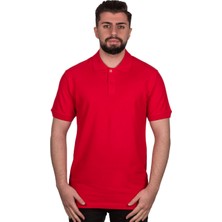 Okapi Kırmızı Polo Yaka t Yazlık T-Shirt
