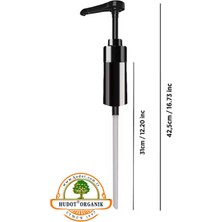 Hudot Şurup Pompası – 5 ml Dozajlı, 42.5 cm Hortumlu, Kahve Şurupları Için Uyumlu, Barista Tipi Pompa