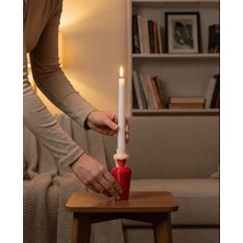 Iconıc Lady No2 Kırmızı Dekoratif Hediyelik Şamdan