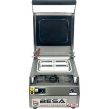 Besa Endüstriyel Besa Paslanmaz Dört Bölmeli Kase Kapatma Makinesi