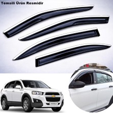 Caraks Chevrolet Captiva Mügen Cam Rüzgarlığı Abs Krom Nikelajlı Cam Rüzgarlığı 2007-2015 Arası 4 Lü Set