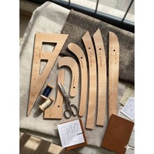 Mavi Makina 7 Parça Tahta Cetvel Takımı