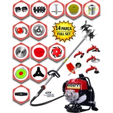EISENN German 14 In 1 Esx-63 Magnetec 20 Hp Sırt Tipi Çim Ot Çalı Biçme Tırpanı Akrobat Çapa Aparatı