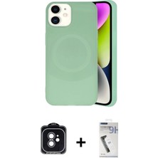 Marsilyan™- iPhone 11 Kılıf Ufuk Serisi - Şeffaf Uv Polymer Nano Ekran Koruyucu + Siyah Pvd Metal Kamera Lens
