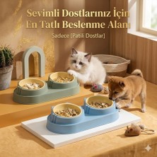  çift bölmeli mama ve su kabı