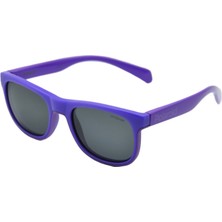 Polaroid Polaroıd Kıds 8035S 45 B3V M9 Mor Polarize Gri Unısex Çocuk Güneş Gözlüğü