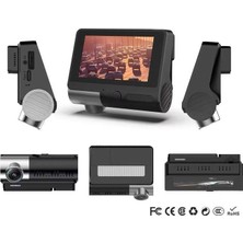 Dobest S3 Rpo 3 Inç, Wifi Destekli Akıllı Telefon Üzerinden Uzaktan Izlenebilen Araç Içi Kayıt Cihazı; Ön ve Arka Çift Kayıtlı Gizli 4K Araç Kamerası, 2160P Çözünürlük, 64GB Sd Hafıza Kartı Hediye Edilir.