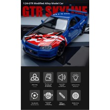 Scntoys Nıssan Skyline Gtr Nismo Diecast Model Araba 1:24 Nıssan Gtr Nısmo Model Metal Araba Pilsiz