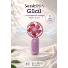 FaroxTech Şarj Edilebilir Mini El Vantilatörü - 3 Kademeli Hız, Ultra Sessiz Taşınabilir Cep Fanı