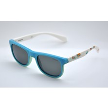 Polaroid Polaroıd Kıds 8035S 45 1ed Mavı Yesıl Polarize Gri Unısex Çocuk Güneş Gözlüğü