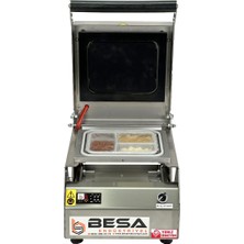 Besa Endüstriyel Besa Paslanmaz Üç Bölmeli Kase Kapatma Makinesi