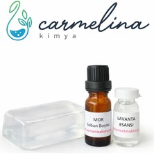 Carmelina Sabun Yapım Seti-7 (Şeffaf Sabun Bazı- Mor Boya Ve Lavanta Esansı)