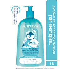 ABCDerm Bebek ve Çocuk Yüz, Saç, Vücut Şampuanı 1 Lt Normal ve Kuru Ciltler, Dermatolojik Tuzsuz