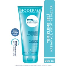 Bioderma ABCDerm Bebek ve Çocuk Yüz, Saç, Vücut Şampuanı 200 ml Dermatolojik Tuzsuz Normal Kuru Ciltler İçin