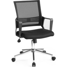 Pivotto Taurus Siyah Fileli Çalışma Koltuğu l Ofis Koltuğu l Sabit Kol