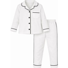 Bubito Bebek&Çocuk Alt Üst Pijama Takım - Beyaz