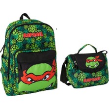 Ninja Turtles Rapheal Okul Sırt Çantası Beslenmeli Set