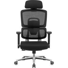 Pivotto Libra Siyah Fileli Yönetici Koltuğu l Ofis Koltuğu l Hareketli Kol ve Başlık