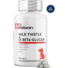 Dr. Nature's Köpek Karaciğer Destekleyici Tablet 75 Tablet – Milk Thistle (Deve Dikeni) ve Beta Glukan