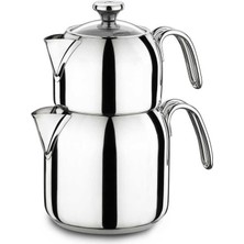 Korkmaz Alia Çaydanlık Takımı 0.9 lt ve 2 lt Hacim Döküm El Yakmayan Saplarla Ergonomik Kullanım