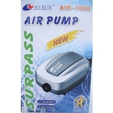 Resun Aır-1000 Hava Motoru 2 Watt Güçte Tek Çıkışlı Akvaryum Oksijen Pompası