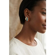 Tılsım Accesories Çelik Küpe 3 Renk 6lı
