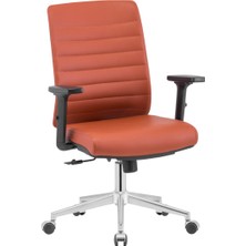 Pivotto Scorp Kiremit Deri Çalışma Koltuğu l Ofis Koltuğu l Hareketli Kol