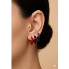 Tılsım Accesories Çelik Küpe 3 Renk 6lı