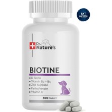 Dr. Nature's Köpek Biotin Tablet 300 Tablet – Deri ve Tüy Sağlığı Destekleyici