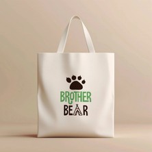 Hobi Hediye Brother Bear Temalı Ayı Pençesi Figürlü Bez Çanta