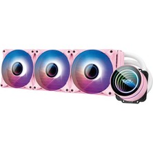 Darkflash Twister DX-360 VER.2.6 Pembe/Beyaz İşlemci Sıvı Soğutma