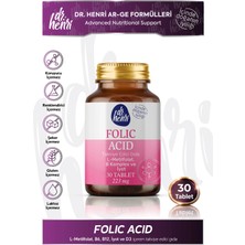 Dr. Henri Folik Asit – L-Metilfolat, B6, B12, İyot ve D3 30 Tablet
