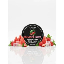 Fumara Number Love LOVE66 Nargile Reçeli Karpuz Çilek Nane Sakız Aromalı 200 gr Nikotin İçermez